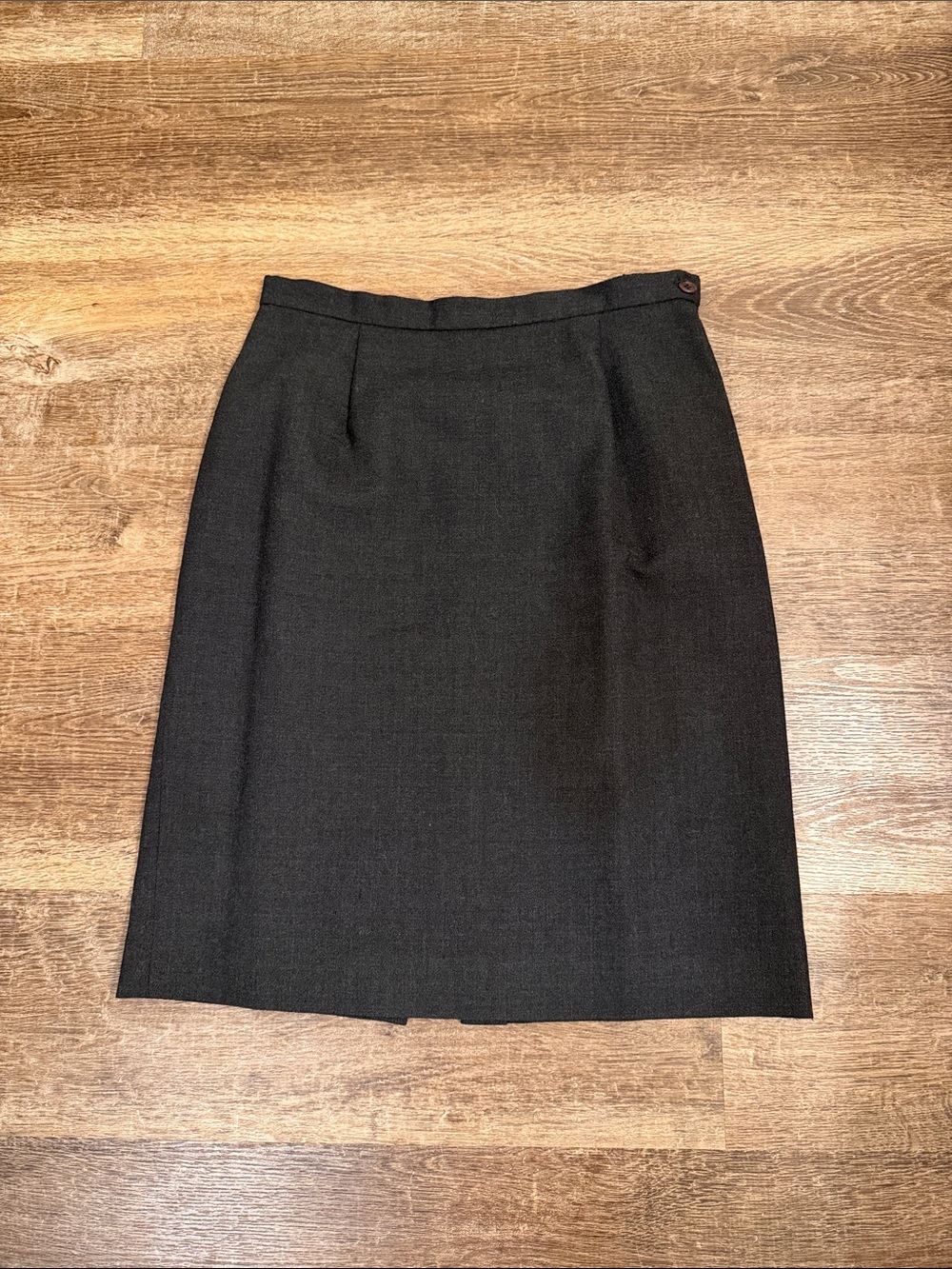 Vintage 100% Wool Jone New York Classic Grey Pencil Skirt - Versatile Workwear